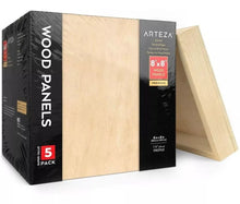 Set 5 Lienzos Madera Canvas Bastidor Pintura 20x20 Arteza