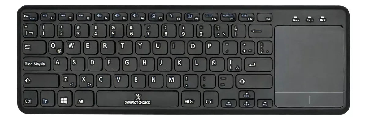 Teclado Inalambrico Mouse Touch Pad Perfect Choice Negro