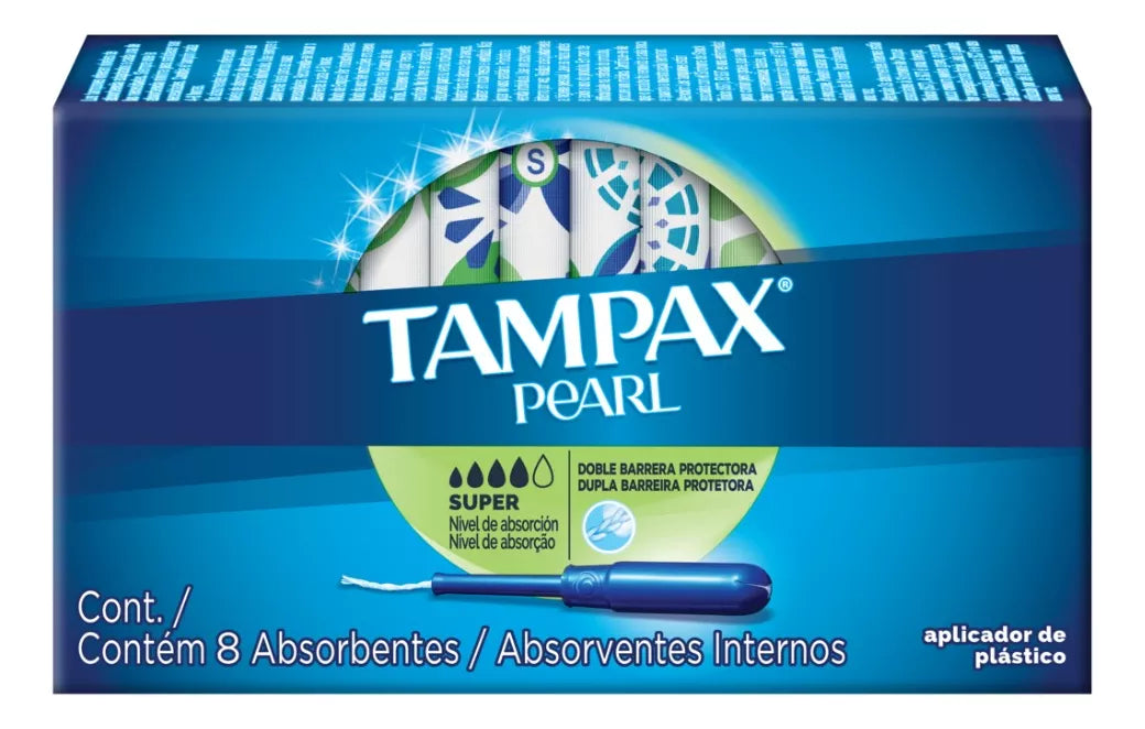 Tampax Pearl Caja Con 8 Absorbentes Internos - Marchante MX