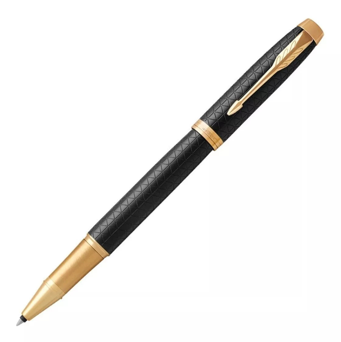 Bolígrafo Rollerball Parker Im Premium Negra Acabados Dorado