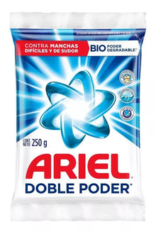 Detergente Para Ropa En Polvo Ariel Doble Poder 250gr