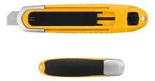 Cutter CORTADOR AUTO-RETRACTIL CON MAGO ANTIDERRAPANTE 76.60g Olfa - Olfa - vista lateral