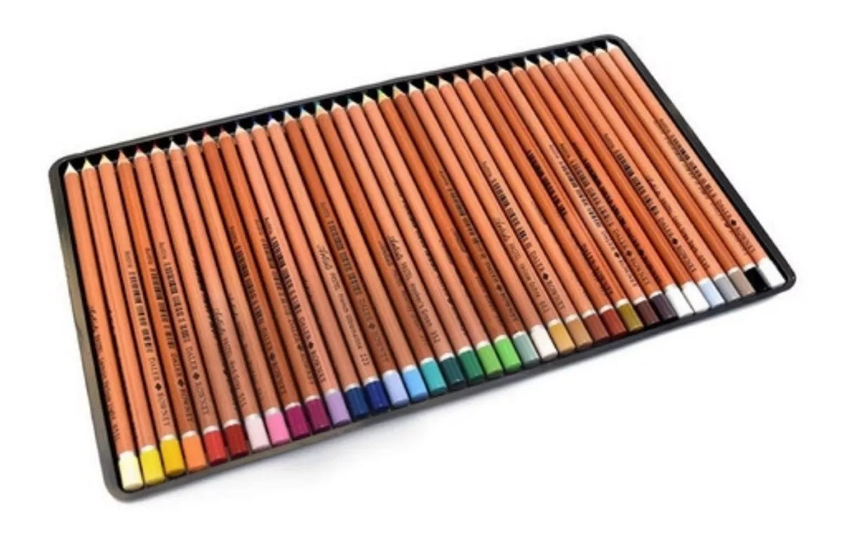 Estuche 36 Lápiz Pastel Dibujo Trazo Suave Daler Rowney