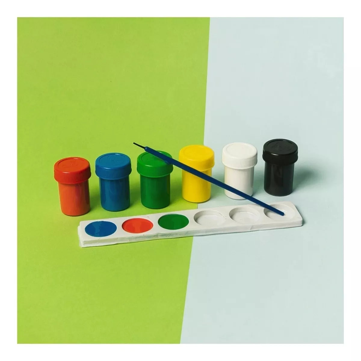 6 Pinturas Tempera Acuarela 25ml Colores Escolar Pelikan