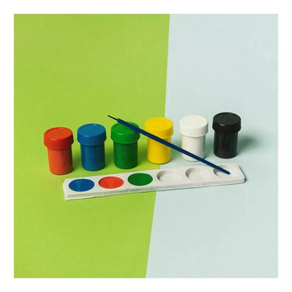 6 Pinturas Tempera Acuarela 25ml Colores Escolar Pelikan