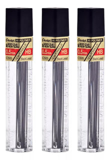 3 Minas Puntillas Lapicero Pentel Super Hi-polymer 0.5mm