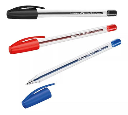 3 Bolígrafos Tinta Semi Gel Pointec Pelikan Punto Mediano - Marchante MX