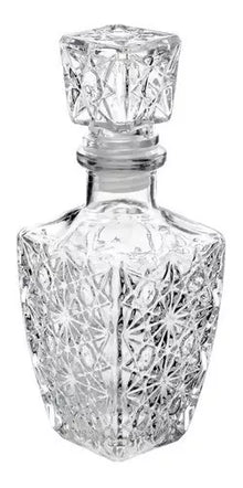 Juego 6 Licoreras Vidrio Cristal Agua Vino 250 Ml Diamante