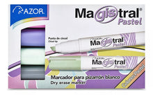 Estuche Marcador Magistral Pastel 4 Piezas Pizarron Blanco