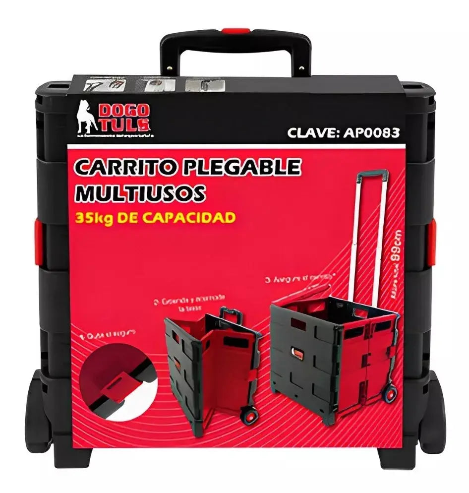 Carrito Plegable Multiusos Dogotuls Polipropileno 35kg 42x40 - Dogotuls - accesorios