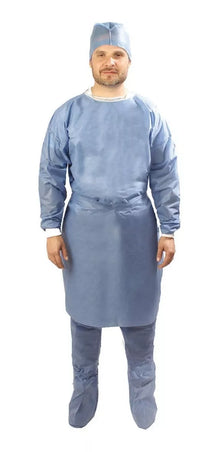 10pz Bata Quirúrgica Cirujano Desechable Esteril Puño Alyger