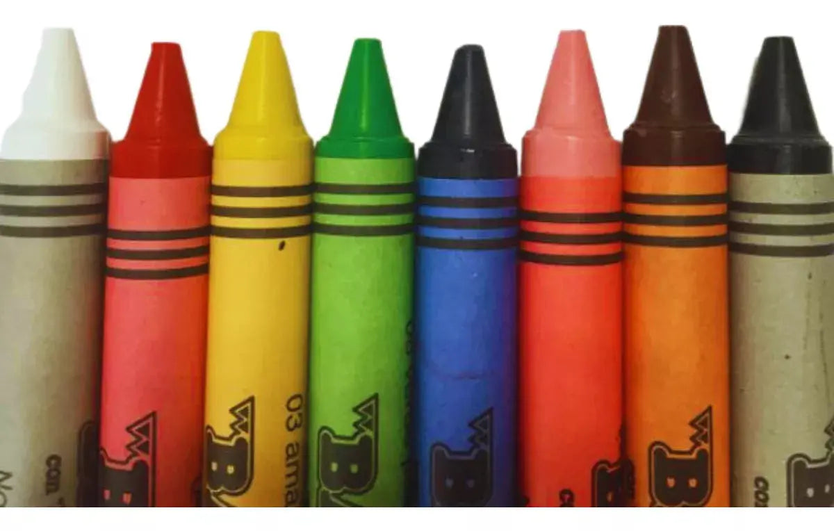 24 Crayones Jumbo Redondos Baco Escolares Dibujo Colorear - BACO - vista lateral