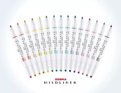 Marcadores Doble Punta Mildliner Zebra Plumones Estuche