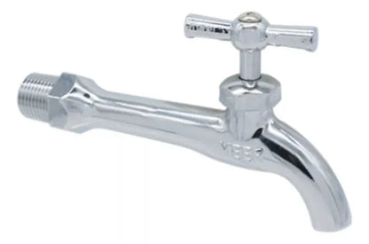 Llave Cromada Cnx Agua Fregadero Chapeton Color Plateado - roma - detalle