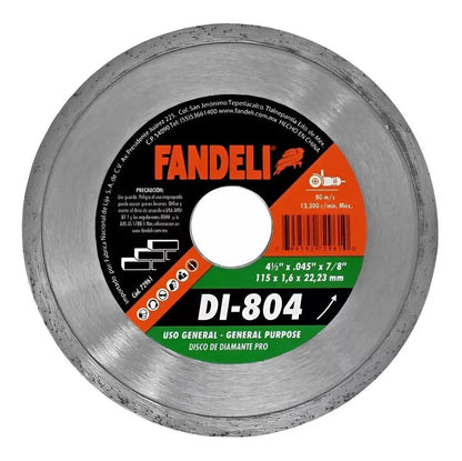 Disco Diamante Corte Continuo Loseta Marmol 4 1/2 Fandeli - Fandeli