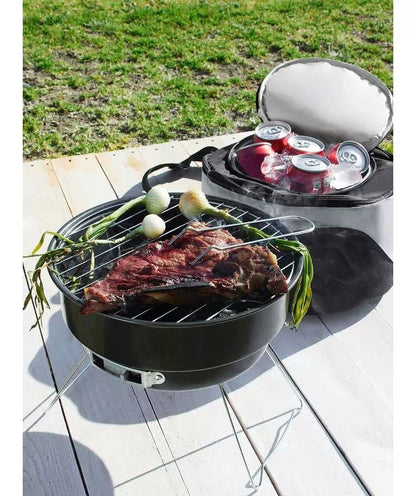 Mini Asador Parrilla Grill Carbon Hielera Portatil Acampar
