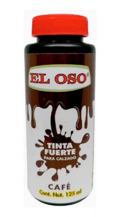 Tinta Fuerte Zapatos El Oso Artículos Piel 125ml Color Cafe