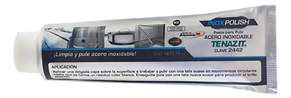 Pasta Abrasiva 2442 Tenazit 75ml Pulido Acero Inoxidable - Marchante MX