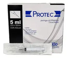 JERINGA PROTEC 5ML 22G X 32MM CAJA C/100 PZAS - PROTEC