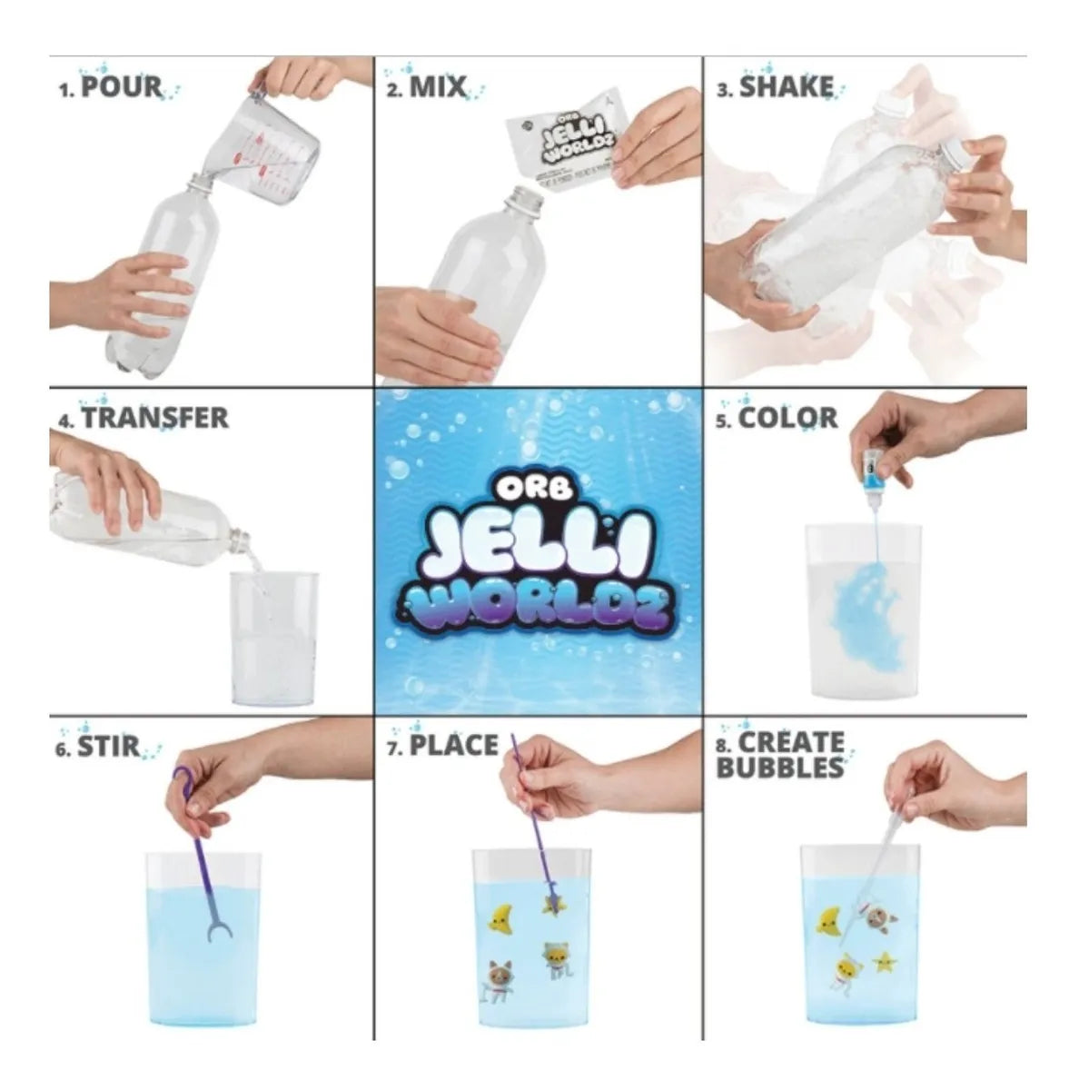 Orb Jelli Worldz Outer Space Odyssey Animación Suspendida