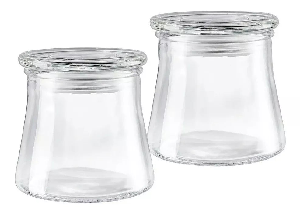 Set De 3 Frascos Especieros Vidrio Con Tapa Organizador