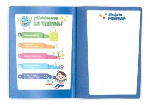 Cuaderno College 100 Hj Norma Color 360 Cosido Doble Raya