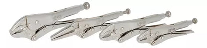4 Piezas Pinzas Presion Urrea Acero Color Plateado
