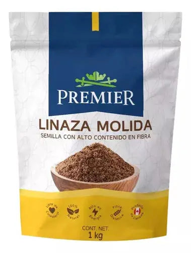 Linaza Molida 1kg - Premier - empaque