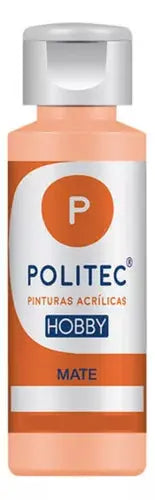 Pintura Acrilica Politec Hobby Tela 30ml Acaba Suave Carne - Politec
