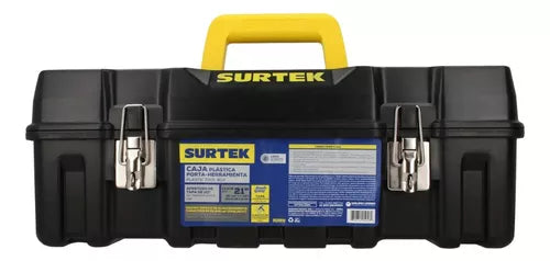 Caja Portaherramientas Surtek Plastica Negra 21''x11''x7''