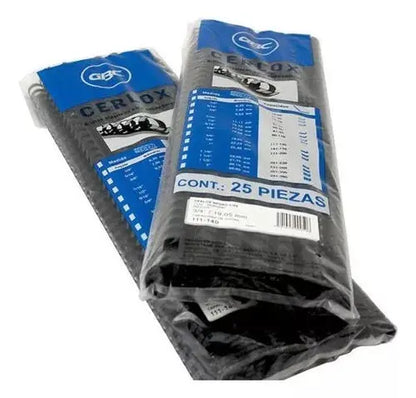 25 Arillos Plastico Engargolar Gbc 9/16 Negro 95 Hojas - ACCO - detalle