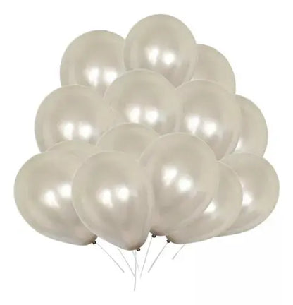 50pz Globos Payaso Perla Blanco N° 12 Decoracion Fiestas - GLOBO PAYASO - accesorios
