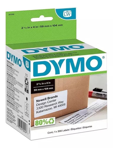 Etiqueta 1 Rollo Dymo Labelwriter 30256 Oficina Blanco
