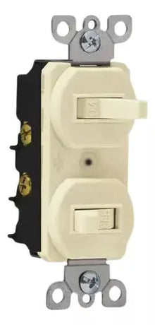 Apagador Doble Argos Marfil 127v 15a Encender Apagar Fuentes - Argos