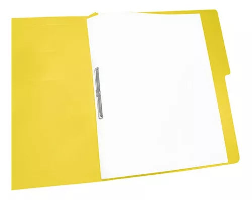 10pz Folder De Papel Tamaño Oficio Acco Accopress Amarillo