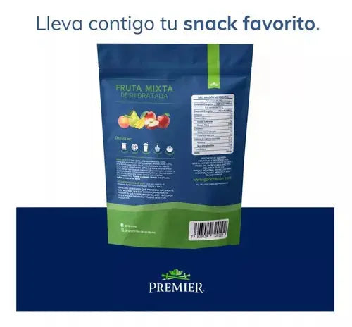 Fruta Mixta Entera Deshidratada Premier De 1 Kilo Zipper - Premier - vista lateral
