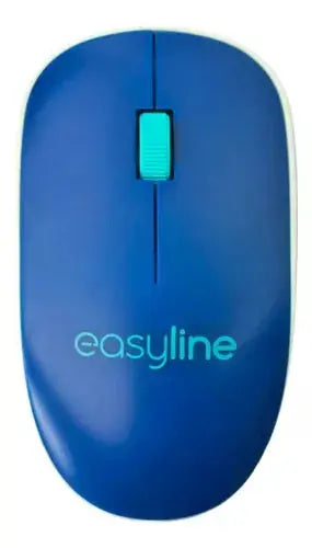 Mouse Azul Inalambrico Viva Easy Line Sensor Optico 1000 Dpi - Easy Line - vista lateral