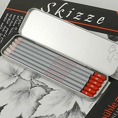 Block Dibujo Sketchbook A3 100 Hojas + Caja Lápices Diseño