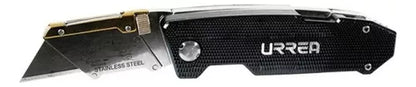Navaja Utilitaria Abatible Urrea Puntas 7-1/4'' Color Negro