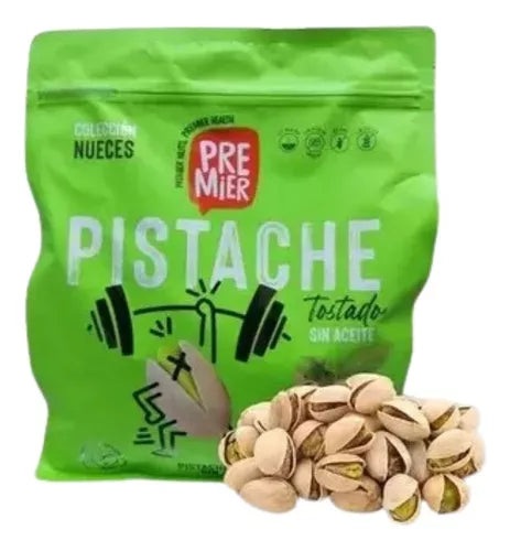 Pistache Tostado Premier Snacks Saludables 1 Kg Sin Aceite