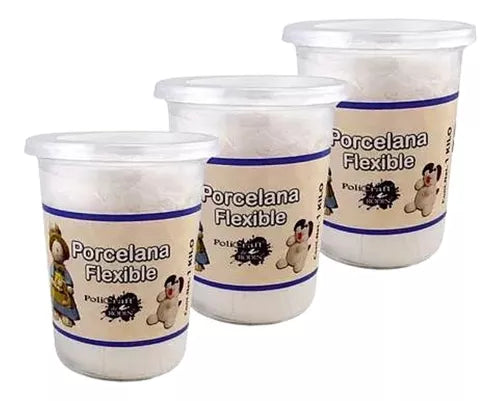 3Kg De Pasta Francesa Porcelana Flexible Policraft