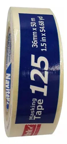 Masking Tape Uso General 125 36mm X 50m Navitek Natural - Navitek