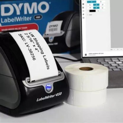 Etiqueta 1 Rollo Dymo Labelwriter 30256 Oficina Blanco
