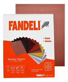 50 Lijas Fandeli J-86 G80 – Uso Profesional en Madera, Metal y Plástico