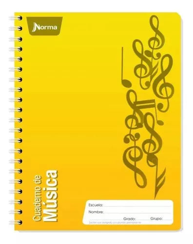 Cuaderno Profesional Norma 80 Hojas Pautado Doble Arillo