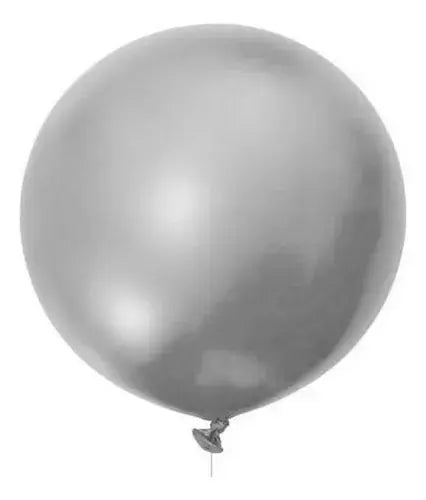 3pz Globos Gigantes Payaso Metalicos Esfericos No 36 Plateado Metalico - GLOBO PAYASO - accesorios