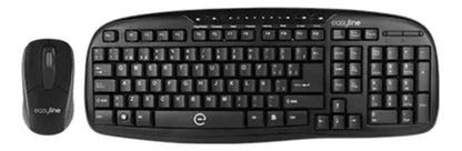 Kit Teclado Mouse Alambrico Easy Line Balance Color Negro - Marchante MX