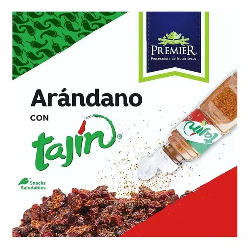 Arándano Enchilado Con Tajin Premier 1 Kg Snacks Saludables