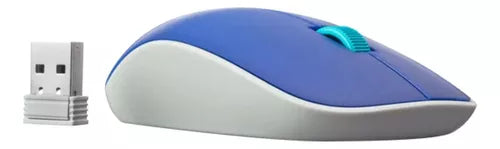 Mouse Azul Inalambrico Viva Easy Line Sensor Optico 1000 Dpi