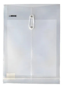 12pz Sobre Con Hilo Plastico Mae Oficio Vertical Transparente